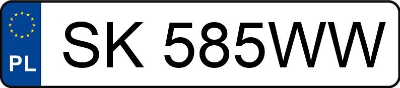 Numer rejestracyjny SK 585WW posiada BMW 520D XDRIVE - SK585WW