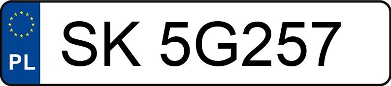 Numer rejestracyjny SK 5G257 posiada BMW 518D - SK5G257