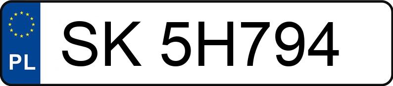 Numer rejestracyjny SK 5H794 posiada MITSUBISHI LANCER - SK5H794 Numer rejestracyjny SK 5H794 posiada MITSUBISHI LANCER - SK5H794