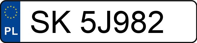 Numer rejestracyjny SK 5J982 posiada SKODA FABIA - SK5J982