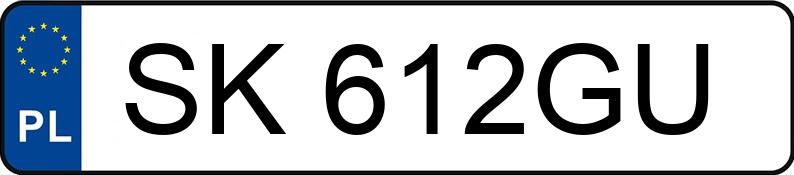 Numer rejestracyjny SK 612GU posiada MAZDA 6 - SK612GU