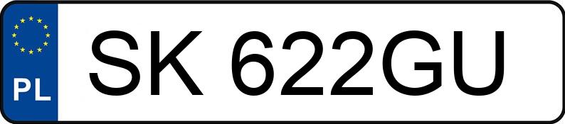 Numer rejestracyjny SK 622GU posiada BMW 316 - SK622GU
