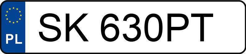 Numer rejestracyjny SK 630PT posiada SKODA OCTAVIA - SK630PT