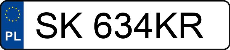 Numer rejestracyjny SK 634KR posiada SKODA OCTAVIA - SK634KR Numer rejestracyjny SK 634KR posiada SKODA OCTAVIA - SK634KR