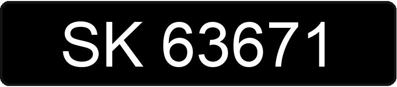 Numer rejestracyjny SK 63671 posiada FIAT 126 P 650 KUBOT - SK63671