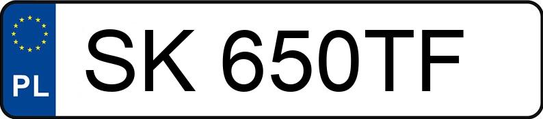 Numer rejestracyjny SK 650TF posiada VOLKSWAGEN TOUAREG R - SK650TF