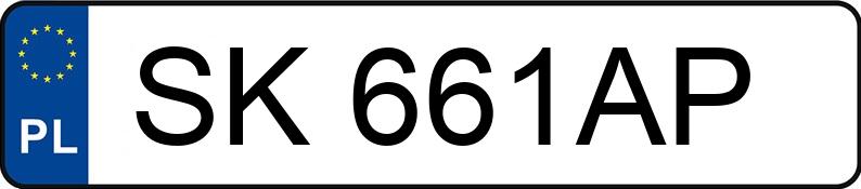 Numer rejestracyjny SK 661AP posiada BMW 318 I - SK661AP