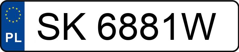 Numer rejestracyjny SK 6881W posiada CITROEN C3 II 1.1 MR`10 E5 First - SK6881W