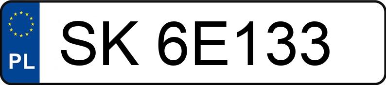 Numer rejestracyjny SK 6E133 posiada LEXUS IS300H - SK6E133 Numer rejestracyjny SK 6E133 posiada LEXUS IS300H - SK6E133