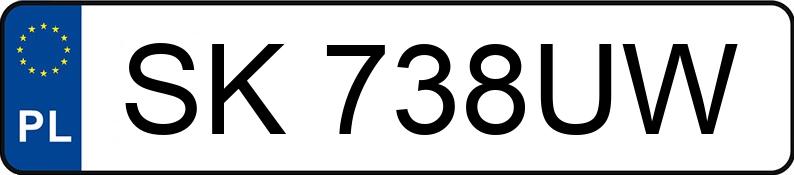 Numer rejestracyjny SK 738UW posiada TOYOTA AURIS - SK738UW