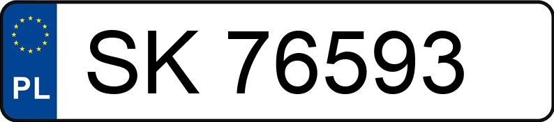 Numer rejestracyjny SK 76593 posiada VOLKSWAGEN Polo 1.3 Kat. MR`91 Fox - SK76593