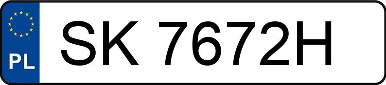 Numer rejestracyjny SK 7672H posiada TOYOTA YARIS - SK7672H