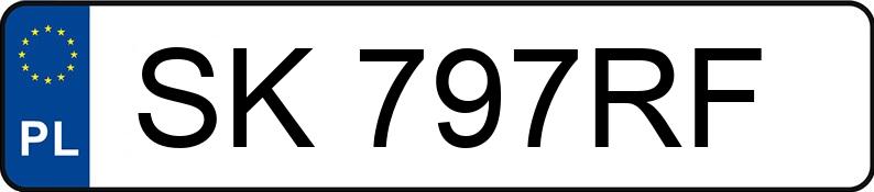 Numer rejestracyjny SK 797RF posiada VOLVO XC60 - SK797RF