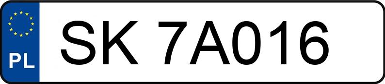 Numer rejestracyjny SK 7A016 posiada AUDI A4 AVANT - SK7A016
