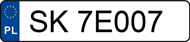 Numer rejestracyjny SK 7E007 posiada MERCEDES-BENZ C 250 D - SK7E007