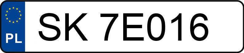 Numer rejestracyjny SK 7E016 posiada DAEWOO MATIZ - SK7E016