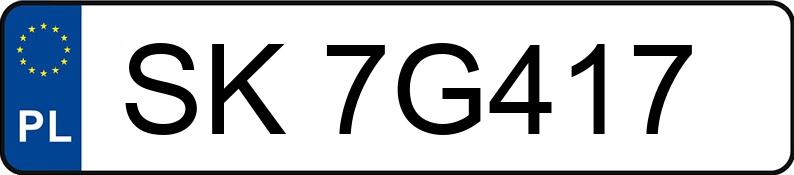 Numer rejestracyjny SK 7G417 posiada FORD FIESTA - SK7G417