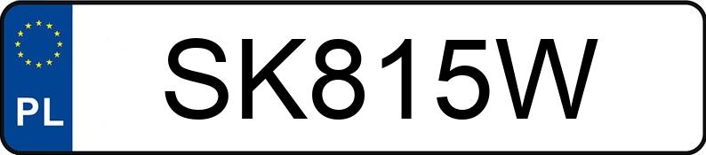 Numer rejestracyjny SK 815W posiada TRIUMPH Naked Bike Speed Triple. - SK815W