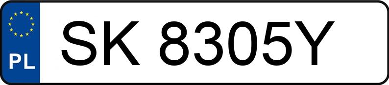 Numer rejestracyjny SK 8305Y posiada SKODA Fabia II 1.4 MR`11 E5 Family - SK8305Y