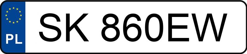 Numer rejestracyjny SK 860EW posiada SKODA OCTAVIA - SK860EW