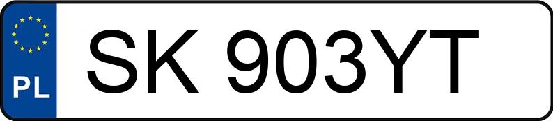 Numer rejestracyjny SK 903YT posiada SUZUKI SWIFT - SK903YT