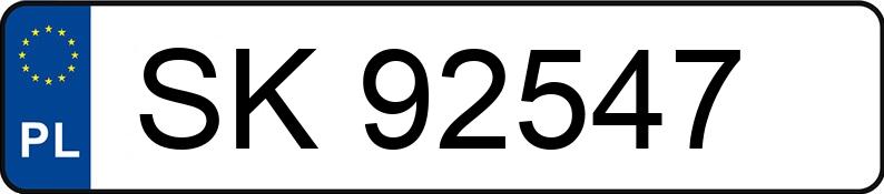 Numer rejestracyjny SK 92547 posiada SKODA Fabia 1.2 MR`05 E4 Elegance - SK92547