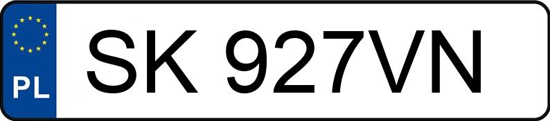 Numer rejestracyjny SK 927VN posiada OPEL CORSA - SK927VN