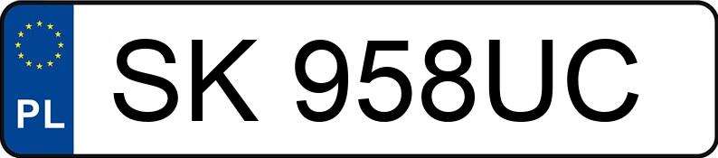 Numer rejestracyjny SK 958UC posiada VOLKSWAGEN PASSAT - SK958UC