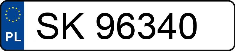 Numer rejestracyjny SK 96340 posiada FSO-WARSZAWA POLONEZ 1.5 - SK96340