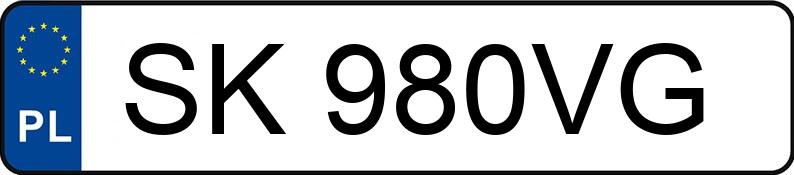 Numer rejestracyjny SK 980VG posiada CITROEN BERLINGO - SK980VG