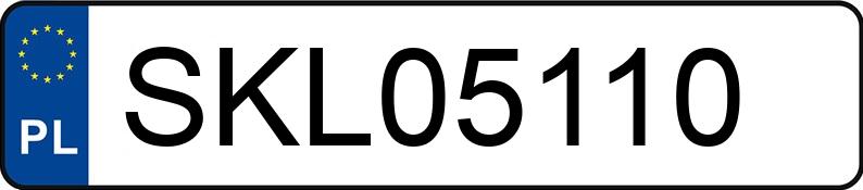 Numer rejestracyjny SKL 05110 posiada FORD FOCUS - SKL05110