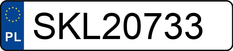 Numer rejestracyjny SKL 20733 posiada TOYOTA AVENSIS - SKL20733