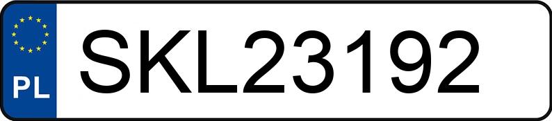 Numer rejestracyjny SKL 23192 posiada AUDI A6 - SKL23192