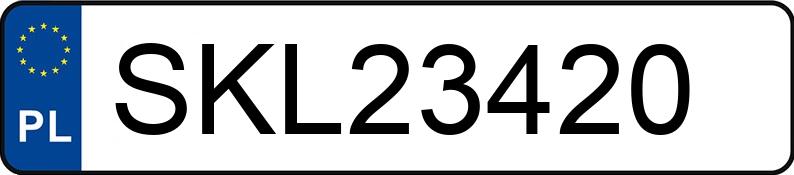 Numer rejestracyjny SKL 23420 posiada BMW X1 - SKL23420