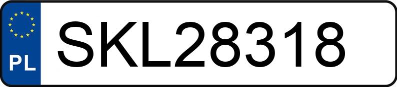 Numer rejestracyjny SKL 28318 posiada BMW 520 - SKL28318