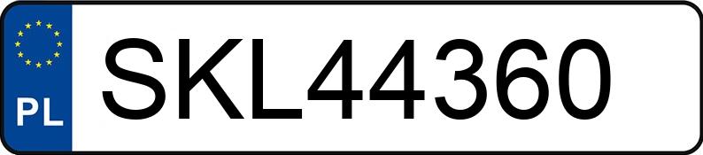 Numer rejestracyjny SKL 44360 posiada VOLKSWAGEN GOLF SPORTSVAN - SKL44360