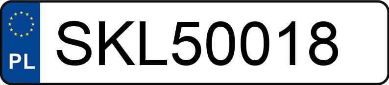 Numer rejestracyjny SKL 50018 posiada MERCEDES-BENZ SPRINTER - SKL50018