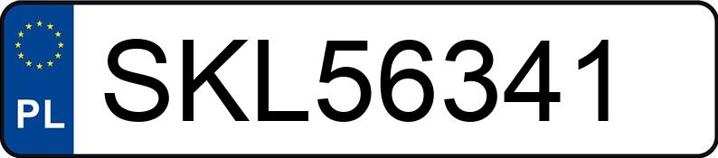 Numer rejestracyjny SKL 56341 posiada NEPTUN --- - SKL56341