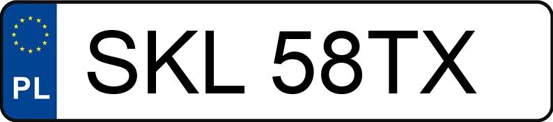 Numer rejestracyjny SKL58TX posiada BMW 525 Touring Diesel Kat. MR`95 E39 525 Touring Diesel Kat. MR`95 E39