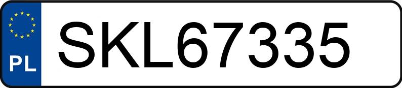 Numer rejestracyjny SKL 67335 posiada BMW 540I - SKL67335