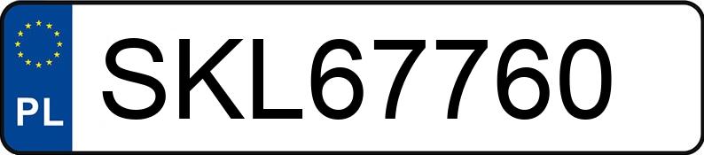 Numer rejestracyjny SKL 67760 posiada MERCEDES-BENZ S 500 - SKL67760