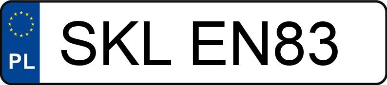 Numer rejestracyjny SKL EN83 posiada TOYOTA Avensis Sedan MR`03 E4 Sol - SKLEN83