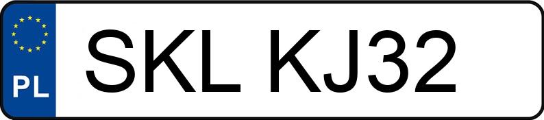 Numer rejestracyjny SKL KJ32 posiada VOLVO S40 - SKLKJ32