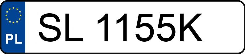 Numer rejestracyjny SL 1155K posiada FIAT 500 - SL1155K Numer rejestracyjny SL 1155K posiada FIAT 500 - SL1155K