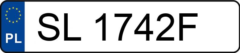 Numer rejestracyjny SL 1742F posiada MITSUBISHI ECLIPSE - SL1742F