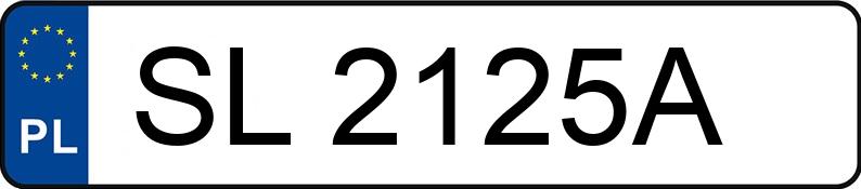 Numer rejestracyjny SL 2125A posiada BMW 528i Kat. MR`95 E39 528i Kat. MR`95 E39 - SL2125A