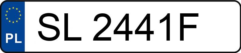 Skradziono pojazd o numerach rejestracyjnych SL2441F