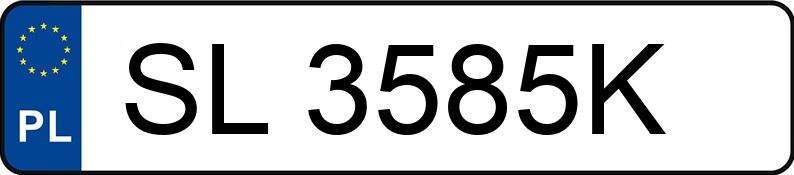 Numer rejestracyjny SL 3585K posiada TOYOTA YARIS - SL3585K Numer rejestracyjny SL 3585K posiada TOYOTA YARIS - SL3585K