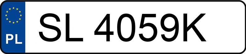 Numer rejestracyjny SL 4059K posiada MERCEDES-BENZ VITO TOURER - SL4059K