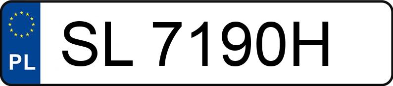 Numer rejestracyjny SL 7190H posiada KIA CEED - SL7190H